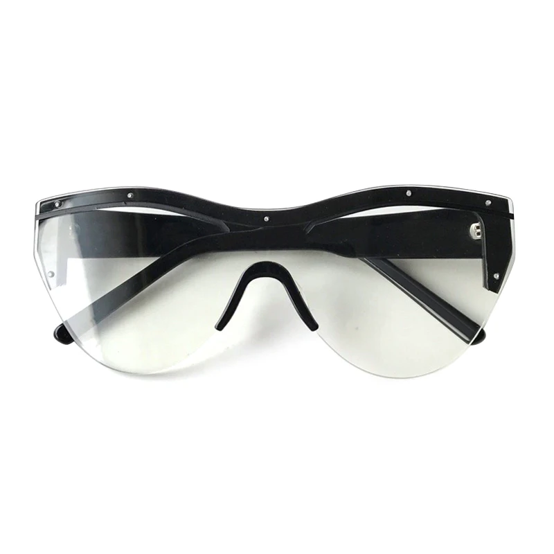 No.2 sunglasses Женские солнцезащитные очки с полуоправой, фирменный дизайн, цельные очки, мужские очки - Цвет линз: No.2 sunglasses