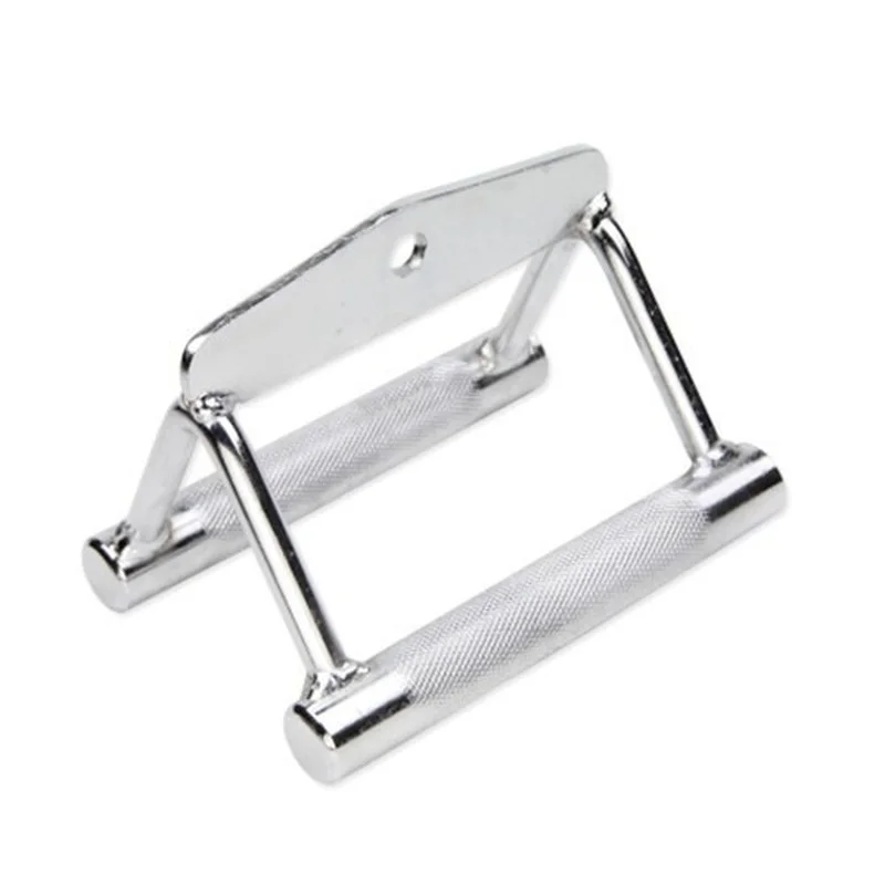 Gym Fitness T-bar For Pulley Cable Machine Rowing Machine V-Bar Biceps Triceps Back Muscle Workout Row Handle