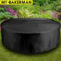 18 Size Black Cover Waterproof Oxford Wicker Sand Protect Garden Patio Rain And Snow Dust Outdoor Garden Furniture Rain Cover 1