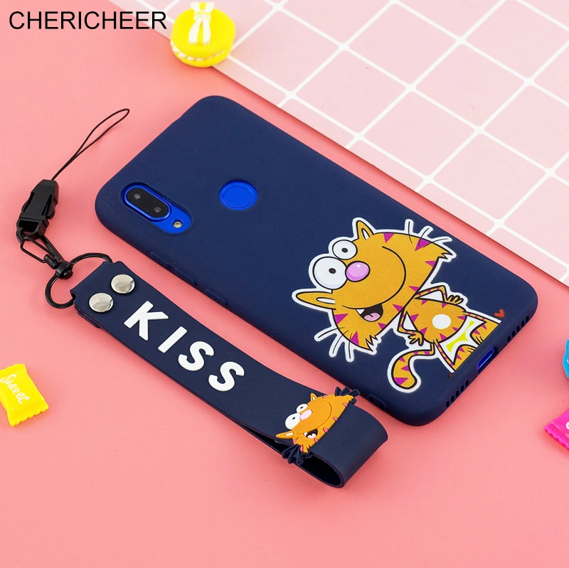 Мультяшный чехол с ремешком на руку для Xiaomi Redmi Note 8 Pro 8T 7 6 5 9S 9 Max 4 5A Prime 4X 4A Plus 6A 7A 8A Go