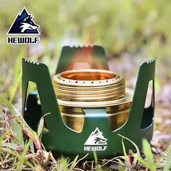 

Hewolf outdoor portable alcohol stove small hot pot outdoor self driving travel goods stove household picnic stove equipment