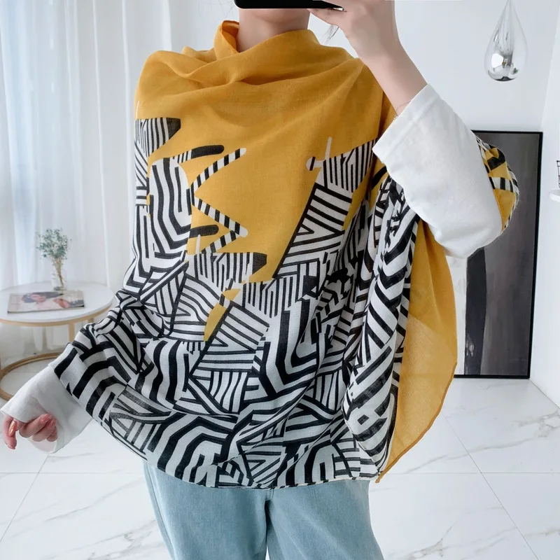 

Animal Zebra Printed Beach Towel Air Conditioner Shawl Beach Sunscreen Fast Warm Striped Cotton Scarf shawl