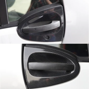 

For Smart Fortwo 451 2009-2014 ABS Car Exterior Door Bowl Protection Covers Sticker Car Styling Accessories