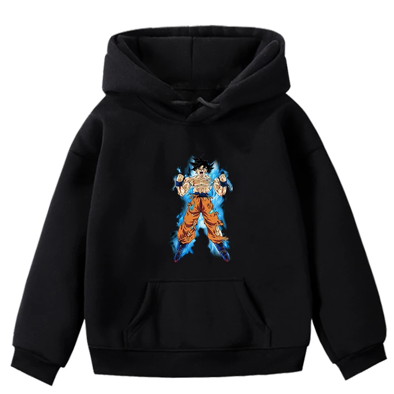 Hoodies 3 Толстовки с капюшоном с изображением дракона; детская одежда; сезон осень-зима; Плотные хлопковые топы для маленьких мальчиков и девочек; детское повседневное черное пальто с капюшоном - Цвет: Hoodies 3