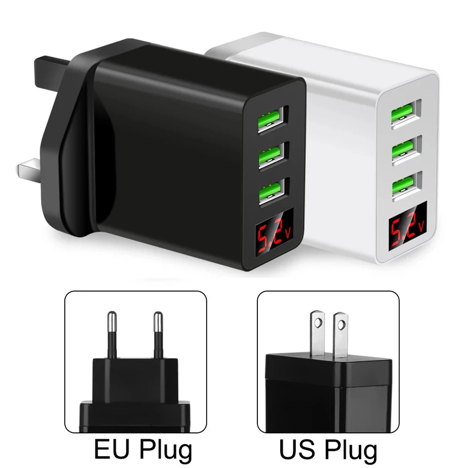 EU/US Plug USB Charger Quick Charge Phone Adapter For Huawei Samsung Xiaomi ZTE Tablet Portable Wall Mobile Fast | Мобильные