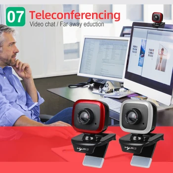 

External Wheat Network Class Meeting Live Broadcast Computer Notebook HD Camera 360 Degrees Can Be Cycled