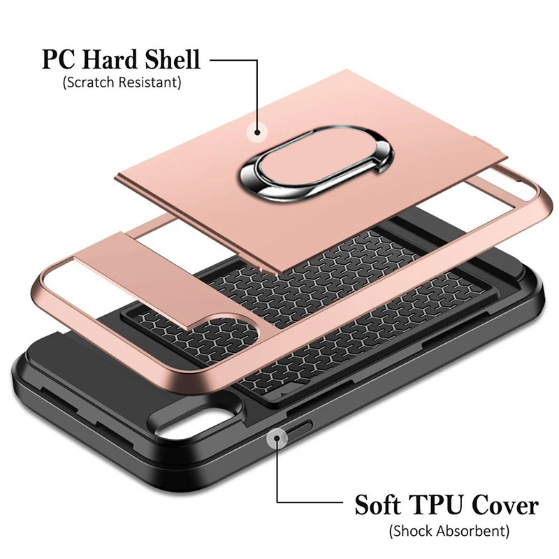 Скользящий чехол для телефона samsung Galaxy S10 S9 S8 Plus S7 Edge Note 9 8 A3 A5 A7 A8 A9 ударопрочный чехол с кольцом