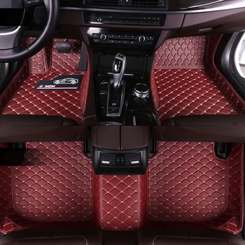 

Custom Car Floor Mats for Hyundai Santa Fe Getz Tucson Ix25 Ix35 Creta Elantra Kona I30 Leather All Models Car Mats Accessories
