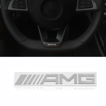 

1 PCS Car Badge sticker Car steering wheel Interior sticker For Mercedes Benz AMG GLC GLE CLA GLA W205 W211 W213 Car Accessories