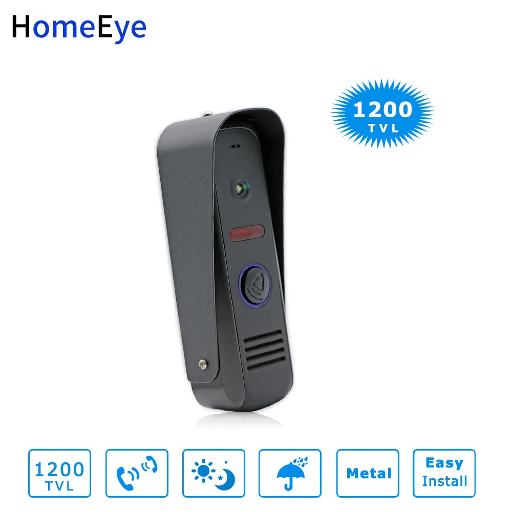 

HomeEye Video Door Phone Intercom Outdoor Call Button Call Panel 1200TVL Build-in Camera Home Security Doorbell IR Night Vision