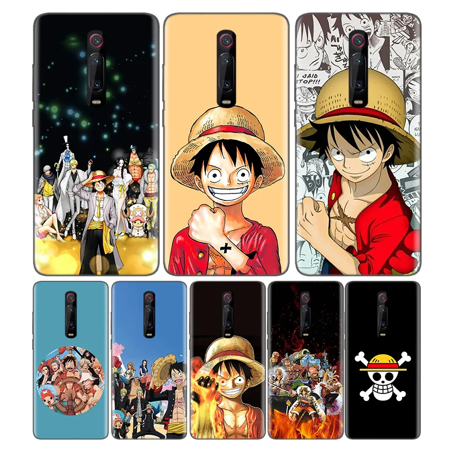 

Black Soft Silicone Bag Cover Case for Xiaomi Mi 9T CC9 Redmi 4 4X 5 6 6A 7 7A Note Plus K20 Pro F1 Tampa Fall One Piece Luffy