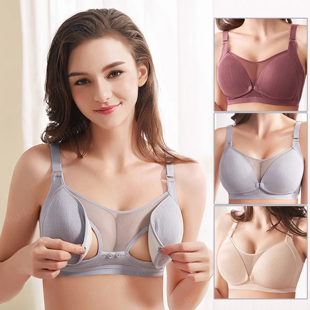 Best Price Maternity Women Mum Feeding Cotton Nursing Breastfeeding Bras Bra  Cup 34-42C - AliExpress