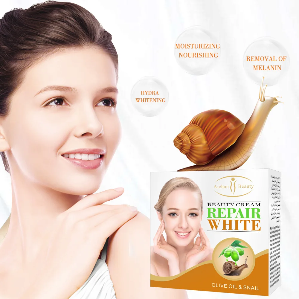 

Skin Care Snail Cream Day Creams Moisturizers Korean Cosmetics Hyaluronic Acid Essence Whitening Anti Aging Wrinkle Face Cream