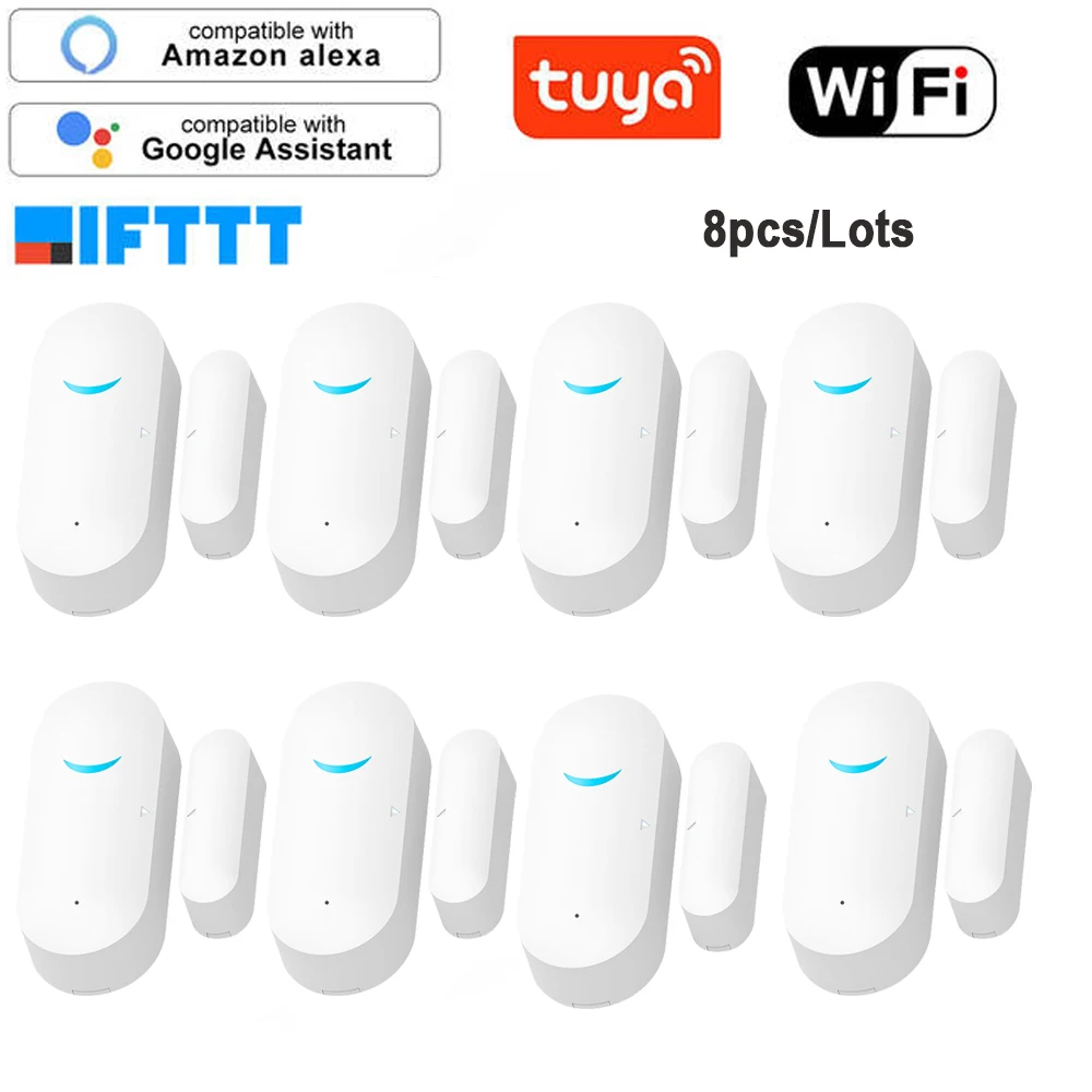 Tuya Smart WiFi Door Sensor Door Open / Closed Detectors WiFi App Notification Alert security alarm support Alexa Google Home afbeelding