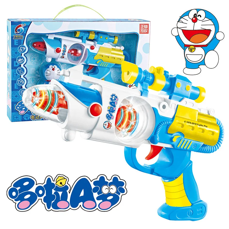 Doraemon модель Электрический звук и светильник игрушечный пистолет Galaxy TENSOGER-трансформация вибрационная проекция детский игрушечный пистолет