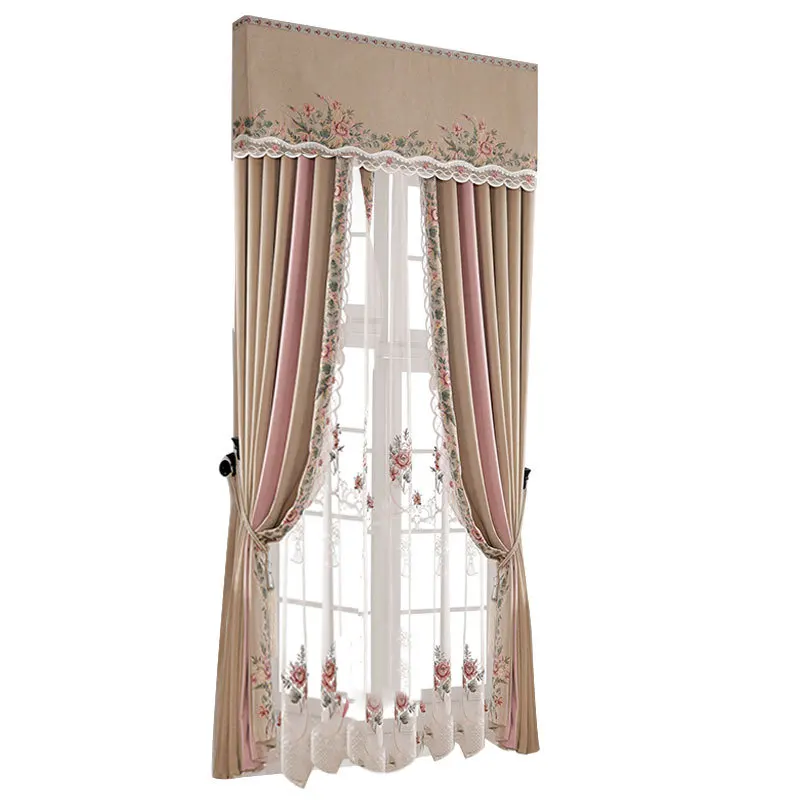 

Fresh Rural Wind Shading Curtains for Living Dining Room Bedroom.