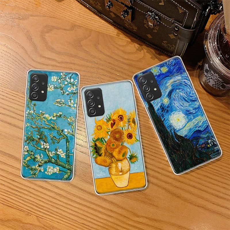 Чехол Ван Гога с изображением звездного неба для Galaxy Note 20 Ultra 10 Lite 9 8 Samsung M11 M12 M21 M30S