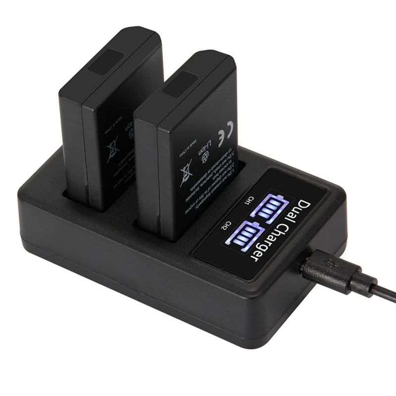 3 шт. EN-EL14 EN EL14 EN-EL14A ENEL14 EL14A батарея для цифровой камеры+ ЖК-дисплей USB двойное зарядное устройство для Nikon D3100 D3200 D5300 D5100 D5200
