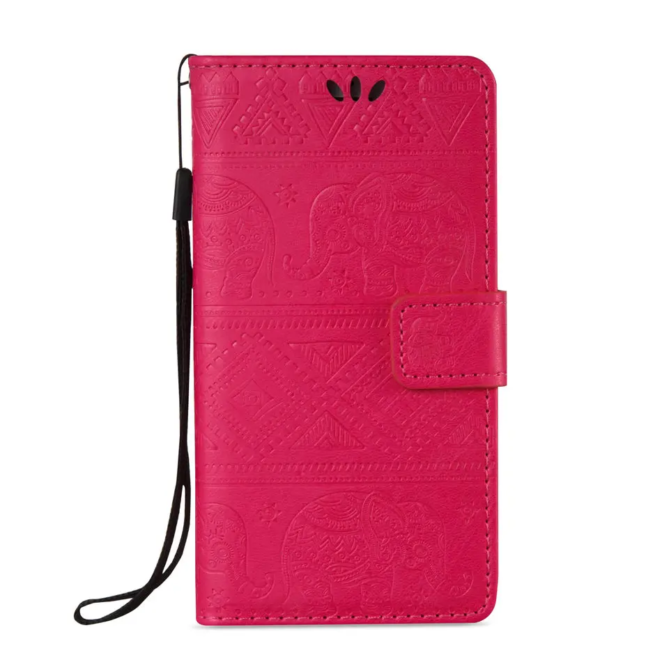Rose Чехол Coque Elephant для Apple iphone 11 Pro Max X XR XS MAX 7 8 6 6S Plus 5 5S SE кошелек чехол для телефона слот для карты Capa DP02Z - Цвет: Rose