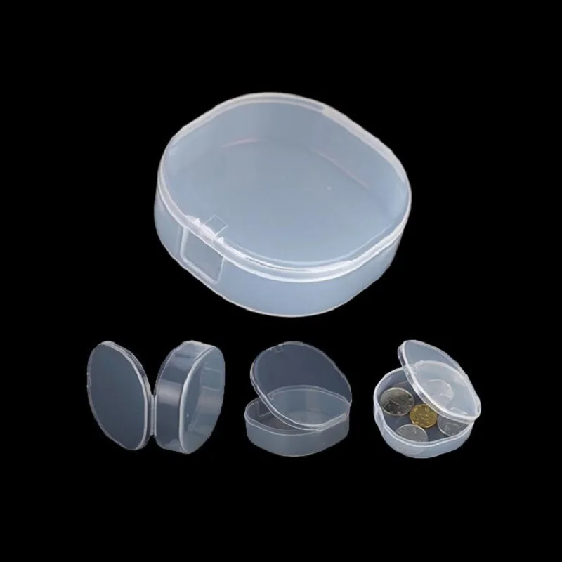 20pcs Small Round Transparent Plastic Box PP Box Product Packaging PP  Storage Collections Container Box Case - AliExpress