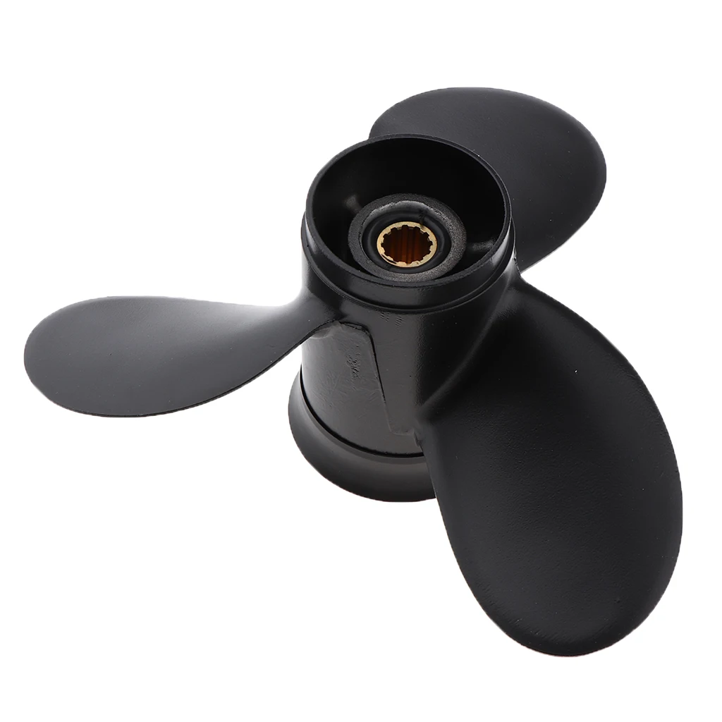 Black Boat Engine Propeller 8.5 X 9 for Tohatsu 2 & 4 STROKE 6 HP 8 HP 9.8 HP Black Boat Engine Propeller 8.5 X 9 for Tohatsu 2 & 4 STROKE 6 HP 8 HP 9.8 HP