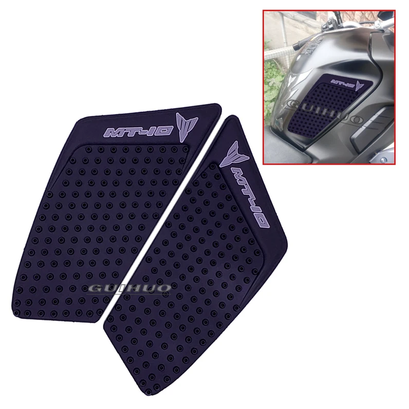 Бак мотоцикла тяги Сторона Pad газа топлива колено Ручка Наклейка для yamaha MT-10 MT10