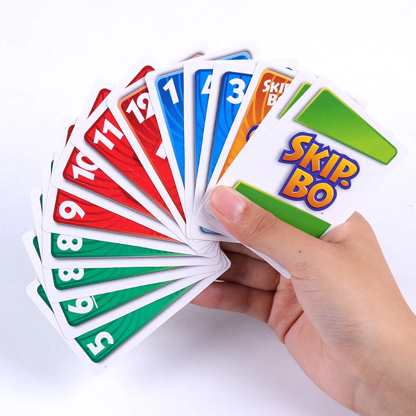 1 коробка UNO SKIP BO карточная игра Sequencing семейные вечерние настольные игры игрушки