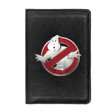 

Classic Ghostbusters Symbol Leather Passport Cover Men Women Slim ID Card Holder Pocket Wallet Case Travel Accessories Gifts