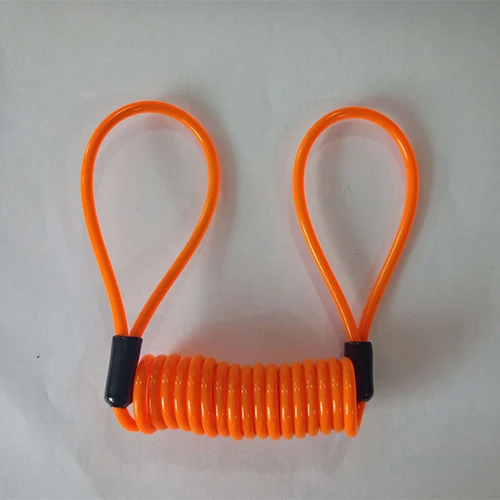 Rope orange Горячая противоугонные диск тормозной замок поворотный для скутера велосипеда мотоцикла SafetyLock для мопеда, мотоцикла, велосипеда безопасности - Цвет: Rope orange
