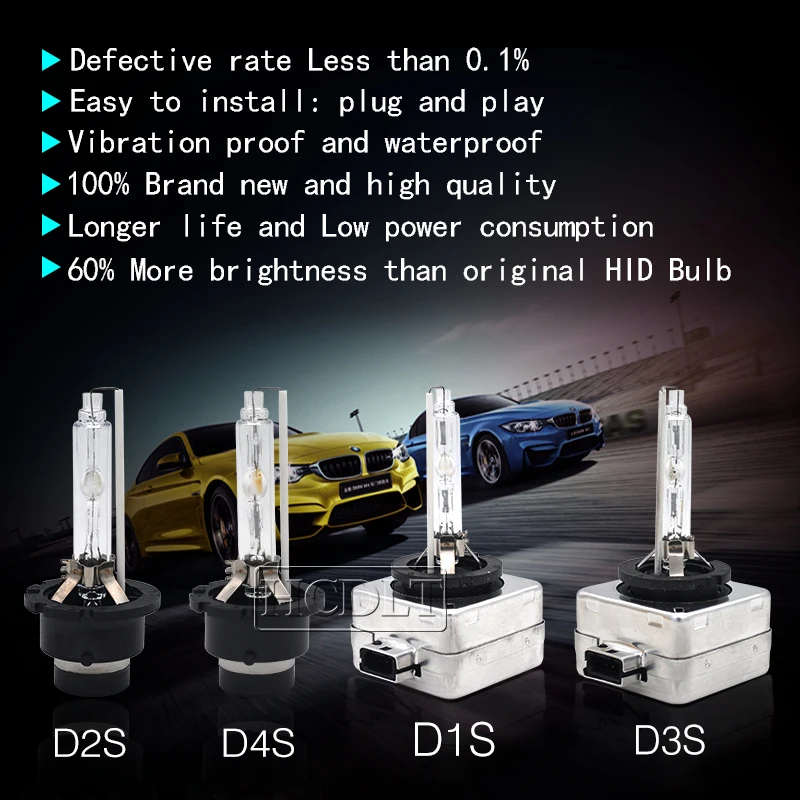 HCDLT 2pcs 35W D1S D2S D4S D3S Xenon HID Bulb 6000K 4300K 5000K 3000K 8000K 10000K D1R D2R D3R D4R Auto Car Light Headlamp Bulb (1)