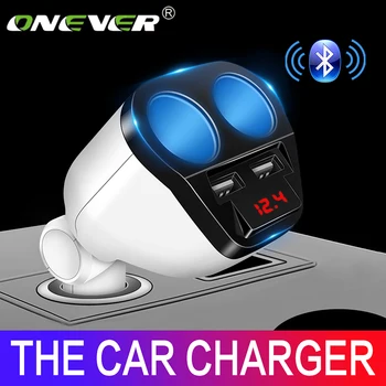 

Onever 120W Dual USB Car Charger Cigarette Lighter Socket Splitter Max 3.4A Power Adapter Charger for iPhone 7 Samsung Galaxy s8