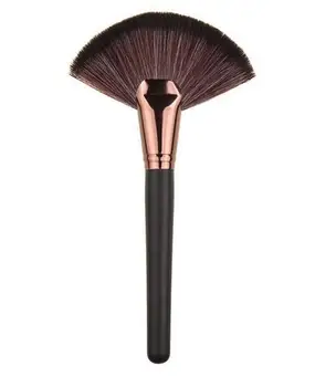 

High Quality 1 Fan-shaped/Circle Blush Brown Brush Liquid Foundation Facial Single Soft Pigment Makeup Brush