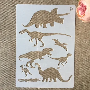 

29*21cm Prehistoric Dinosaur Crocodile DIY Layering Stencils Painting Scrapbook Coloring Embossing Decorative Template