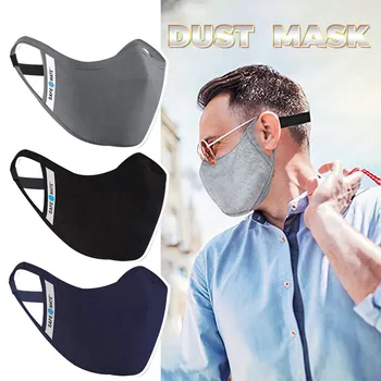 

Adult Cotton Mask 3Pc Women Washable Protect Haze Face Mask Cloth Facemask Reusable Mouth Caps Mask маска защита от вируса маска