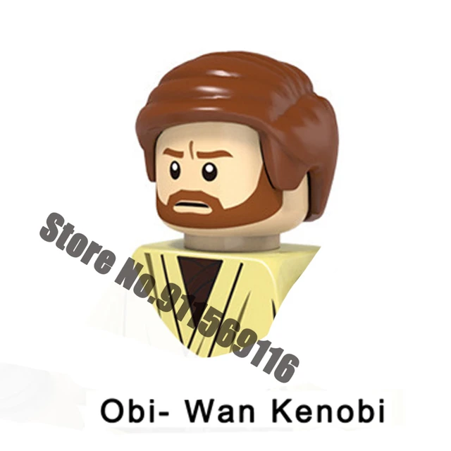 Luke Skywalker Building Blocks Ahsoka Tano Yoda Obi-Wan Kenobi Sith Kylo Ren Count Dooku Starkiller Star Action Figure Wars Toys E-PG665