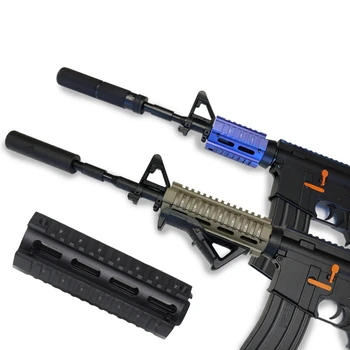 

Hunting Tactical Airsoft AR-15 M4 Handguard Carbine 6.7 Inch RIS Quad Rail 2 Piece Drop-In Picatinny Mounting Rifle Accessories