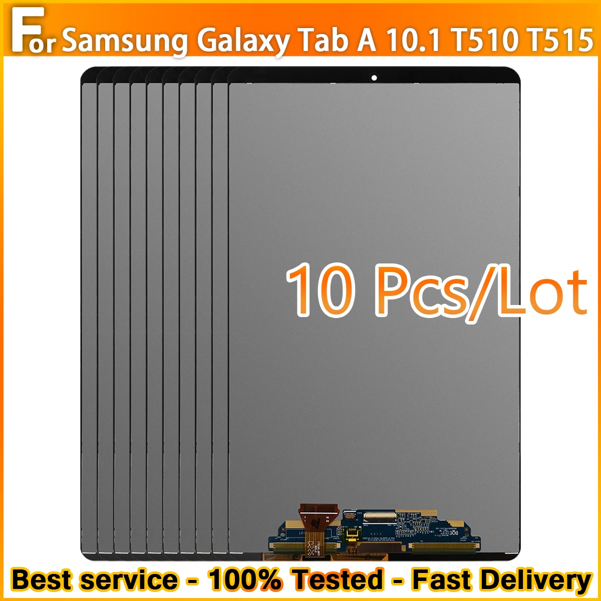 10 pces/substituição lcd original para samsung galaxy tab a 10.1(2019