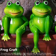 2 шт прекрасная форма животных миниатюрная искусственная лягушка Amimal модель орнамент пейзаж украшение ремесло