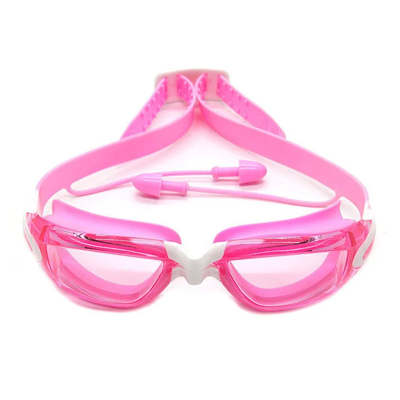 

Boys & Girls Anti-fog Swimming Glasses with Conjoined Ear Plug Silicon Anti-seeping Swimming Goggles Children Swimming Glasses