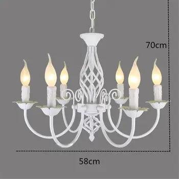 

Retro Industrial Chandelier Light 3/4/5/6 heads European Wrought Iron Lamps For Living Room Bar Restaurant E14 Lustre Luminaria