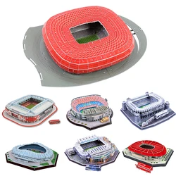 Quebra cabeça para crianças, 3d, estádio de futebol, construção, brinquedos educativos, presentes