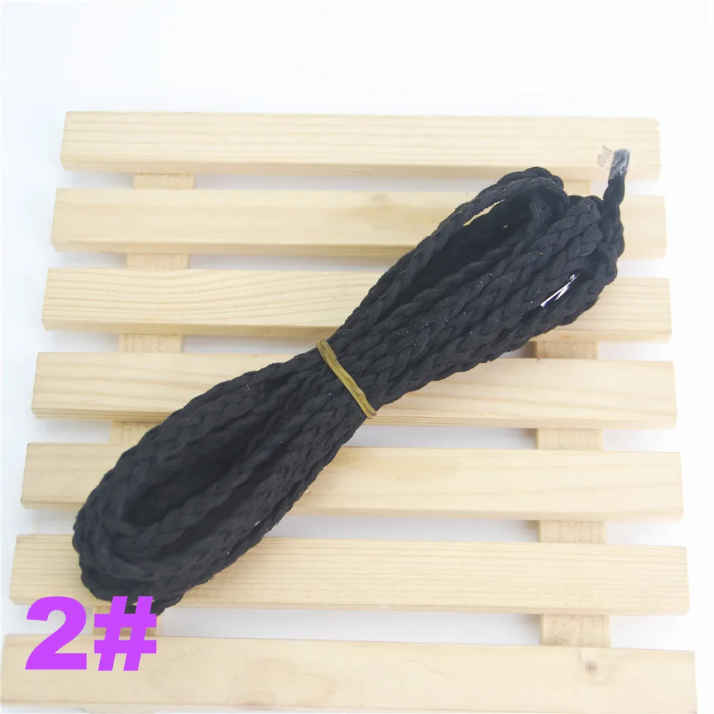 2 Топ мульти 5 мм плоская искусственная замша кожа шнуры плетеный DIY браслет веревка 10 м/шт. 5 шт./лот DIY шнуры для аксессуаров ds234 - Цвет: 2