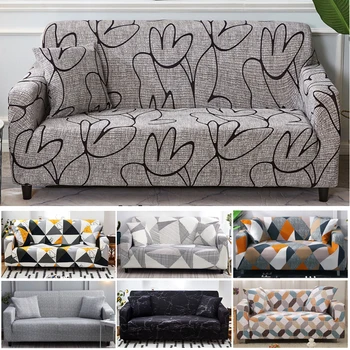 

Stretch Sofa Cover Slipcovers Elastic All-inclusive Couch Case for Different Shape Sofa Loveseat Chair L-Style Sofa Case