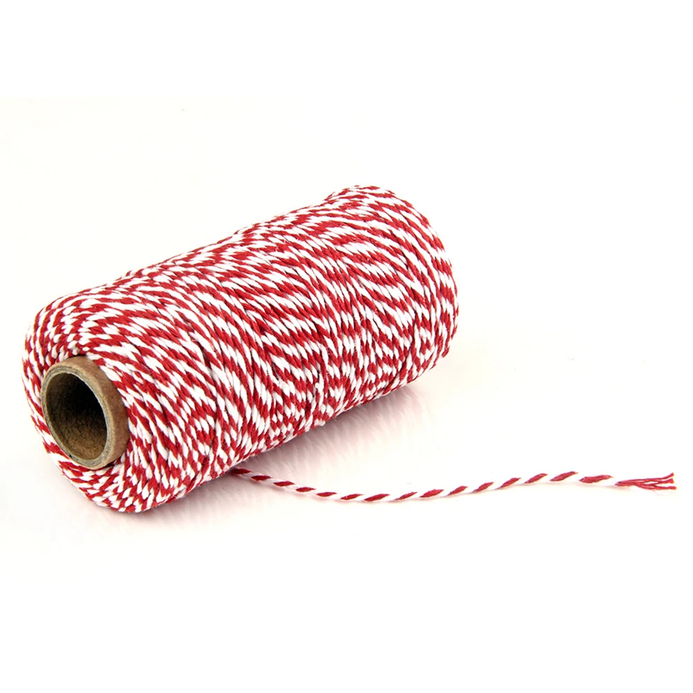 

Fabala Traditional Eco-friendly Cotton String Moisture Absorption Strong Multifunctional Bicolor Gift Decoration