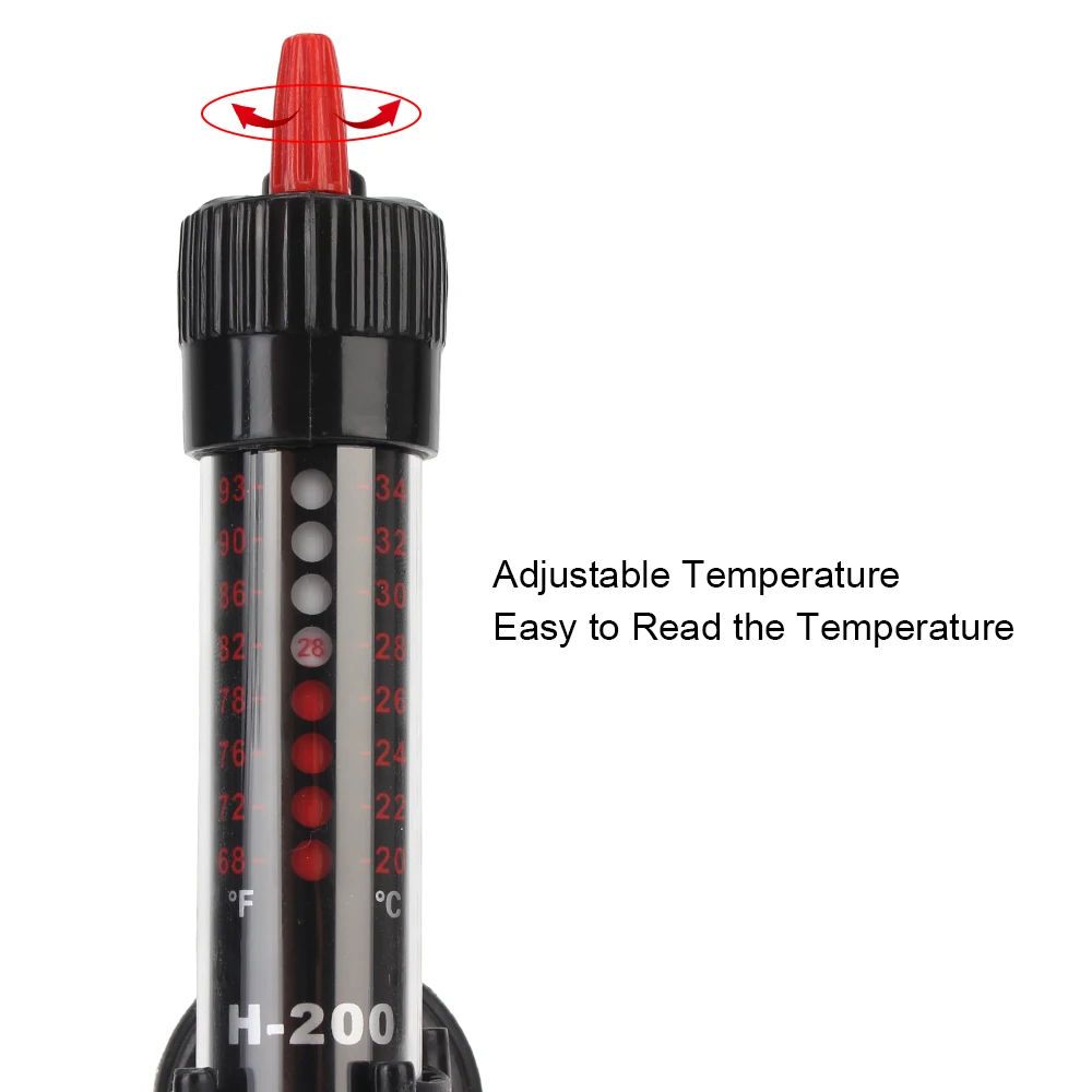 Aquarium thermostat Submersible Heater EU 220v-240v 25W Fish Tank Water Heating Temperature Heater Rod Aquarium Accessories