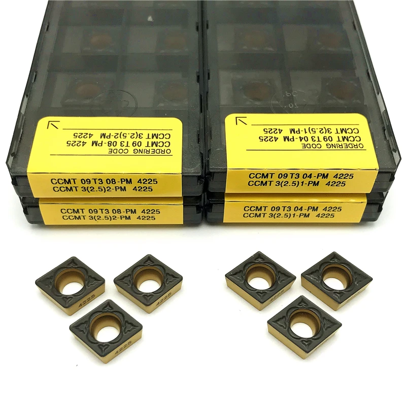 

CCMT09T304 CCMT09T308 PM4225 Internal Turning Tool Carbide inserts lathe Tool Steel processing High quality turning inserts
