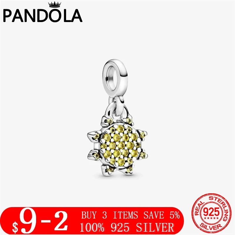 

Fit Original Pandora Me Bracelets 925 Sterling Silver My Summer Sun Dangle Charm Beads DIY Jewelry Making Gift