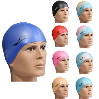 

New Men Women Durable Adult Sport Silicone Elasticity Swimming Swim Cap Bathing Hat Beanies