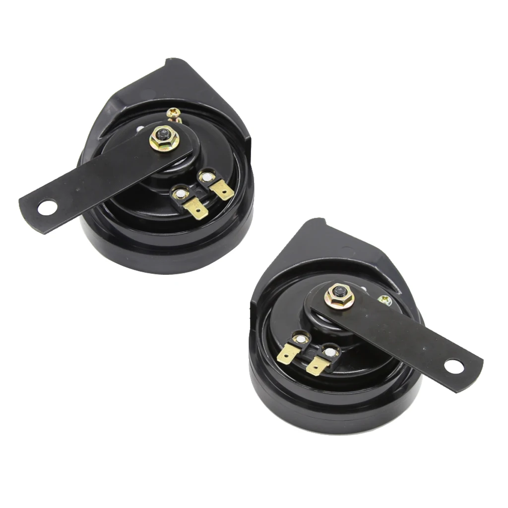 2PCS Motorcycle Car Boat 12V Loud 110DB Dual-tone Snail Electric Air Horns