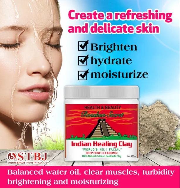 Bentonite Clay Powder Aztec Indian Healing 100% Pure & Natural Deep Skin  Pore Cleaning Skin Care Face Mask Hair Mask BULK 